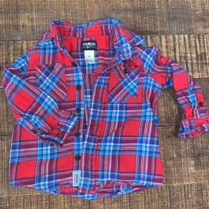Toddler plaid flannel shirt